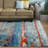 Lagouira Blue Modern Abstract Area Rug-1901917006