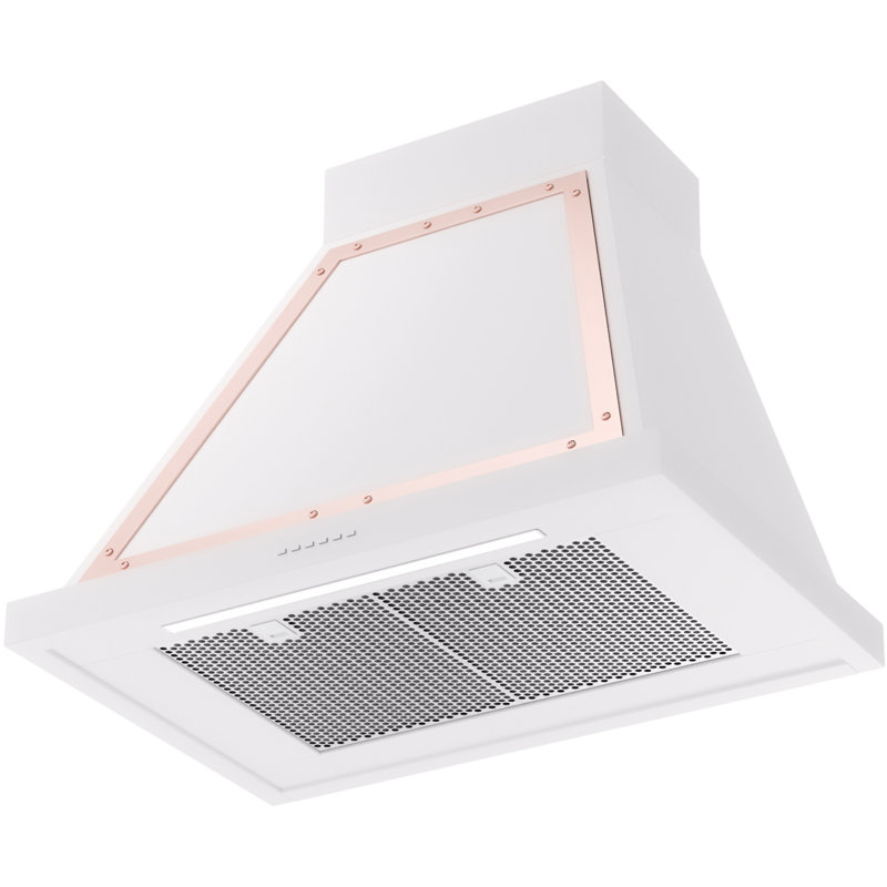 ILVE Nostalgie II Noblesse 30 in Range Hood, White/Copper