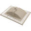 Dessus de meuble-lavabo en céramique blanc 24 po x 18 po Orrin - Teinture, trop-plein, 3 trous de robinet, évier généreux et design spacieux-121112370