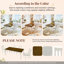 Extendable Dining Table Sets(Must include both Table and Chair), MDF Wood Farmhouse Kitchen Set-263188931