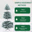 Sapin de Noël floqué / givré Valentina-209804987