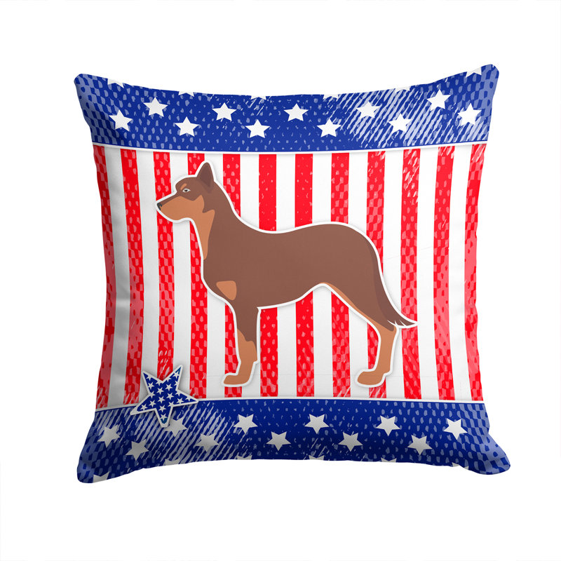 Coussin intérieur/extérieur Patriotic, H 14 po x l 14 po x P 3 po