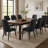 Faux Leather Upholstered Solid Back Side Chair-160234907