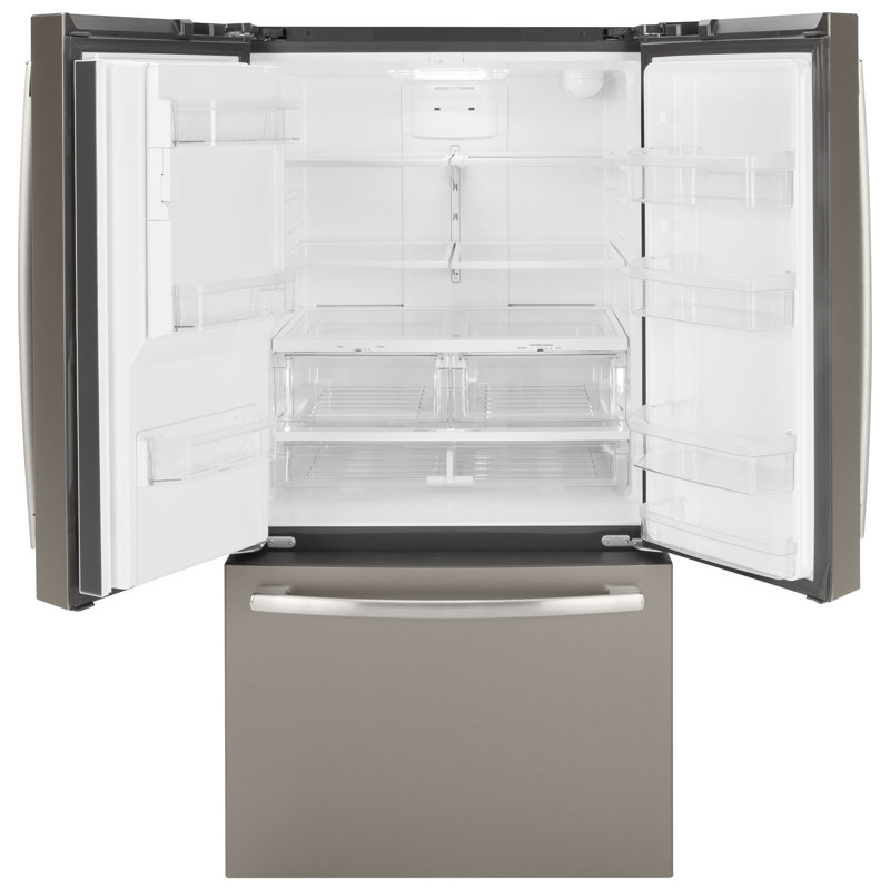 Slate French Door Refrigerator with Ice Maker and LED Lighting