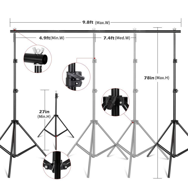 Ensemble d’éclairage pour photographie studio studio
