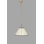 Elegant Metal Chandelier, Cream & Gold, Adjustable Height 27.6 x 15.7 inches | E27 Socket, Max 40W | IP20 Rated, Perfect for Dining Room & Living Spaces | Stylish Lighting Fixture with Fabric Cap, Modern Design