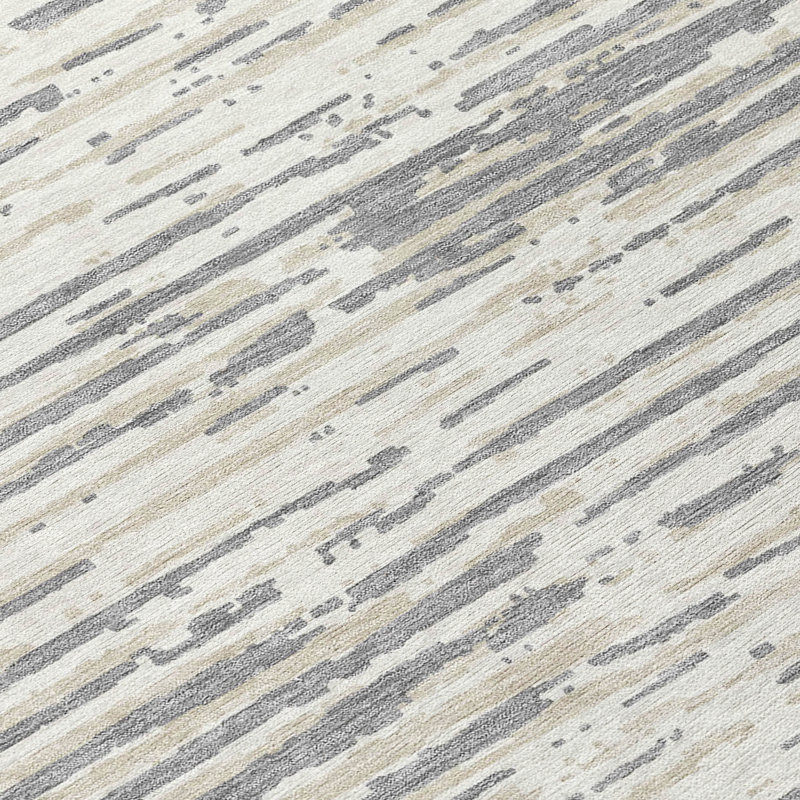 Malek Indoor/Outdoor Area Rug with Non-Slip Backing, Rectangle 10' x 14'