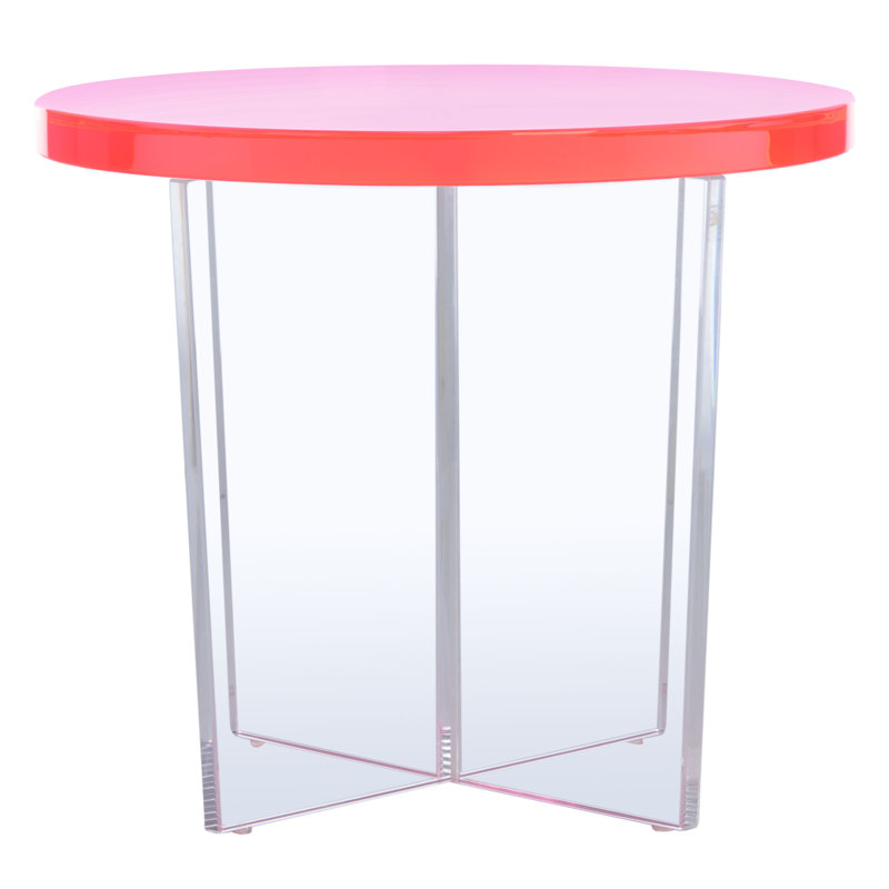 Table de bout Edwards, Rose néon