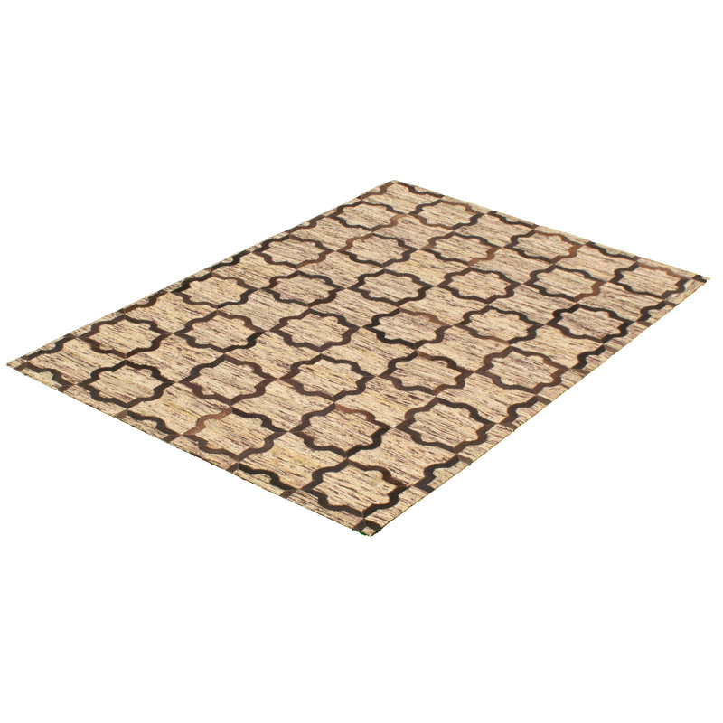 Cowhide Geometric Indoor Rug