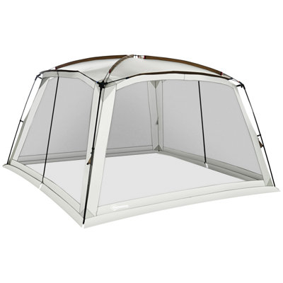 Outsunny 12' X 12' Screen House Room, UV50+ Screen Tent With 2 Doors And Carry Bag, Easy Setup, For Patios Outdoor Camping Activities