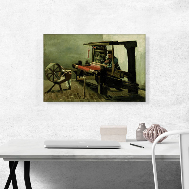 Weaver 1884 by Vincent Van Gogh - Wrapped Canvas Painting, 18" H x 26" W x 1.5" D