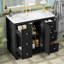 Meuble-lavabo moderne avec lavabo en résine intégré-1922954558