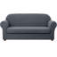 Housse de canapé en jacquard 3 pièces, housse extensible en polyester et spandex pour le salon, protection facile à installer et lavable (causeuse, gris)-1838176926-1838176919
