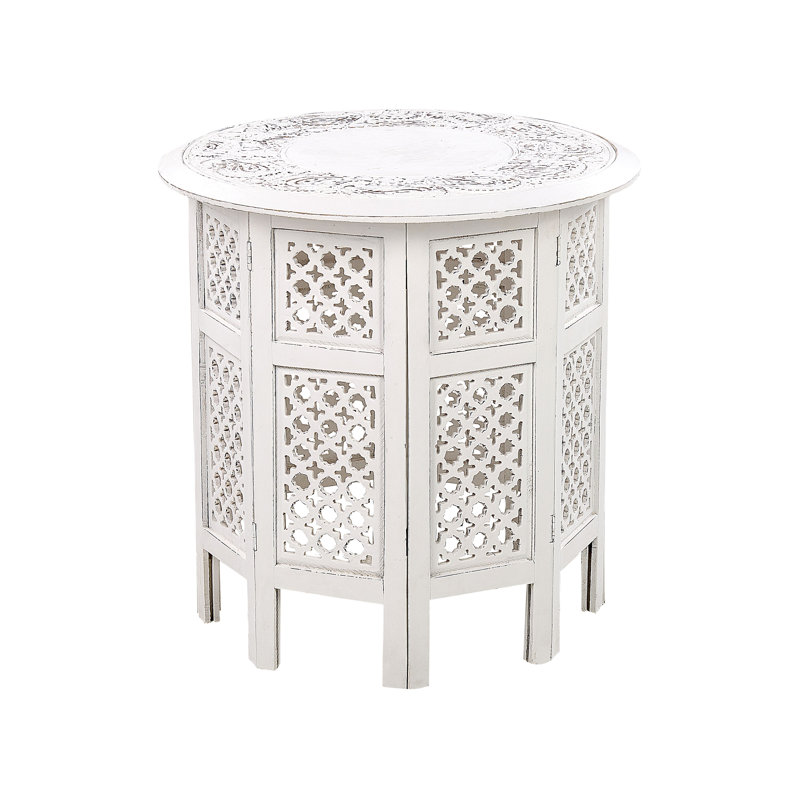 Ardeley Solid Wood Pedestal End Table