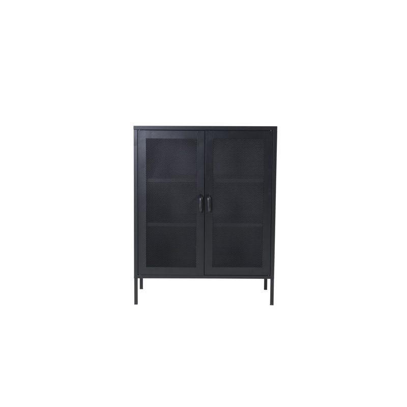 Dirit 2 -Door 2 -Shelf, Black
