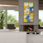 «Golden Trellis 1» par Albena Hristova, art mural sur toile-1437966698