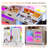 Makeup Vanity Table With Charging Station, Glass Top, Rgb Lights, 6 Drawer Dresser, Storage Cabinet-743133599
