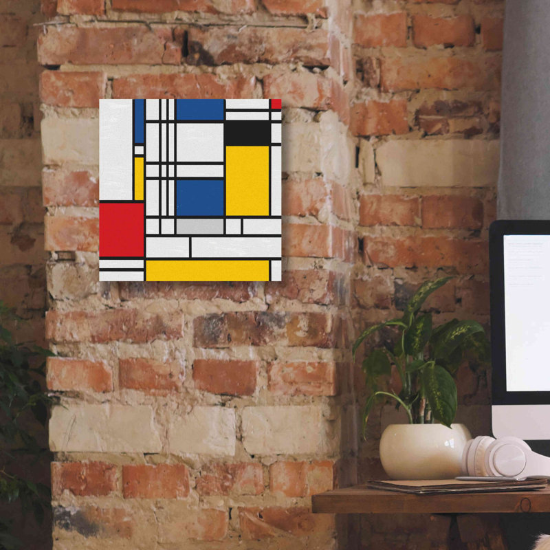 " Mondrian NFT2 ", 12" H x 12" W x 0.75" D