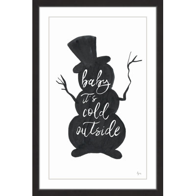 « cold outside », reproduction d’art encadrée