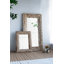 Miroir de plancher rectangulaire pleine longueur 39 po x 3,5 po x 75 po avec cadre en bois vieilli
