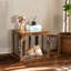 Table de bout pour chien avec plateau pour petits chiens