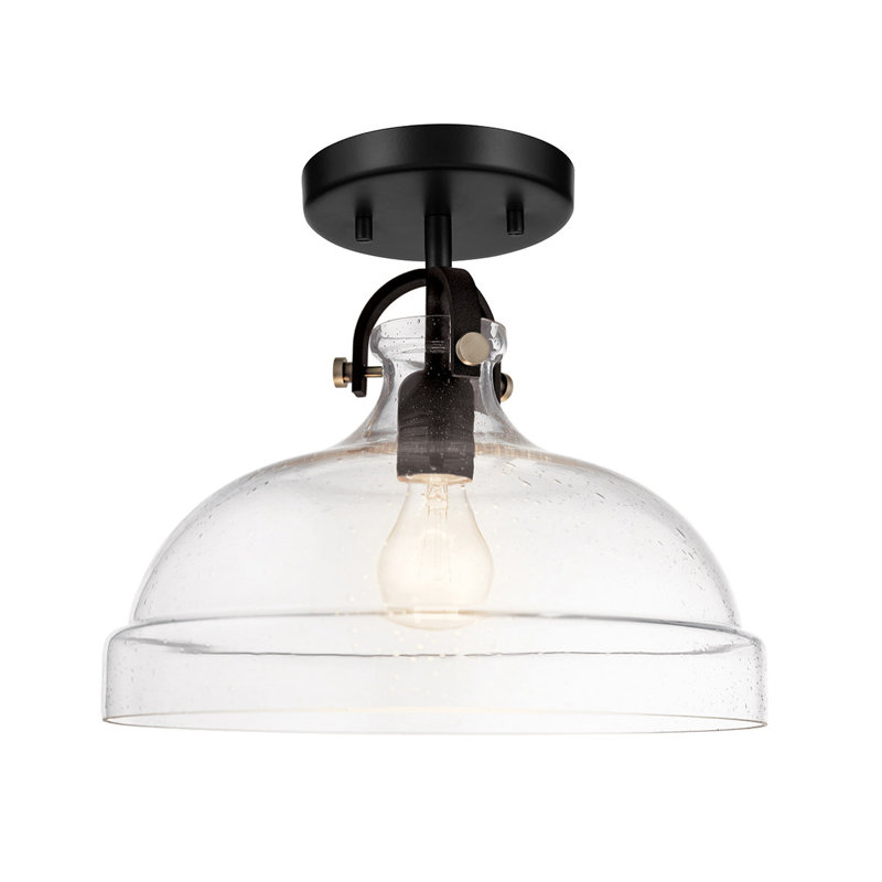 Luminaire suspendu 1 lumière Hampton, Nickel