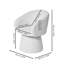 48cm H Boucle Upholstered Low Back Armchair-627476675