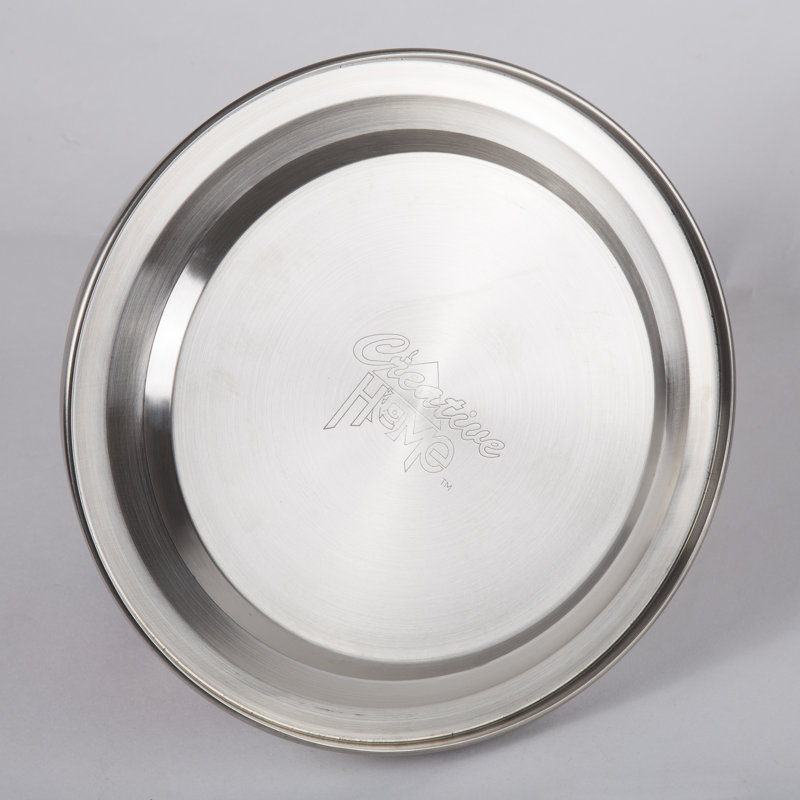 Bouilloire à sifflet en acier inoxydable Creative Home Camille 3 pte avec fond en aluminium, Acier inoxydable