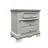Grey 3-Drawer Nightstand