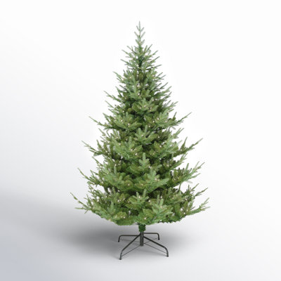 Flocked 17.5' Pre-Lit Spruce Christmas Tree