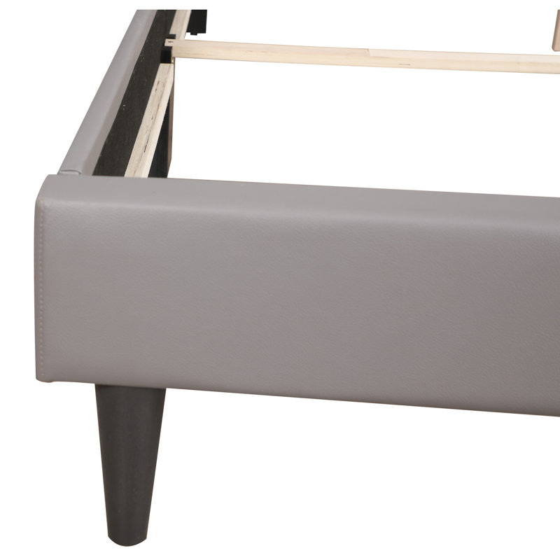 Élégant lit simple gris - offre un espace de sommeil confortable décontracté convenant à divers styles de chambre à coucher