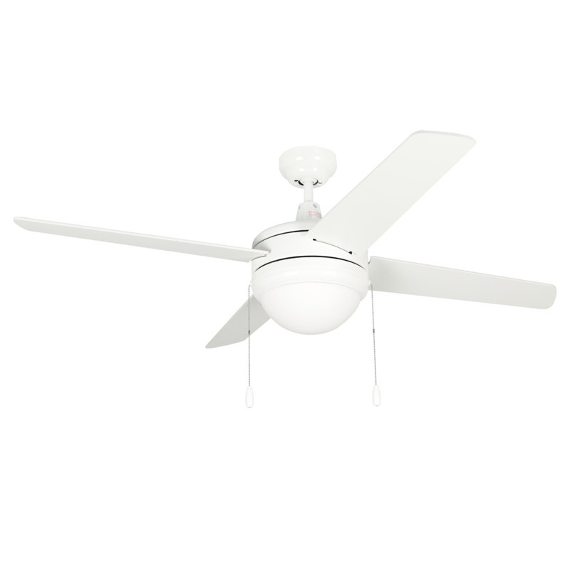 Ventilateur de plafond d'intérieur 4 pales Razo, Blanc