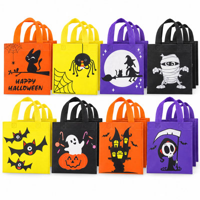 Paquet de 24 sacs d'Halloween non tissés avec poignées