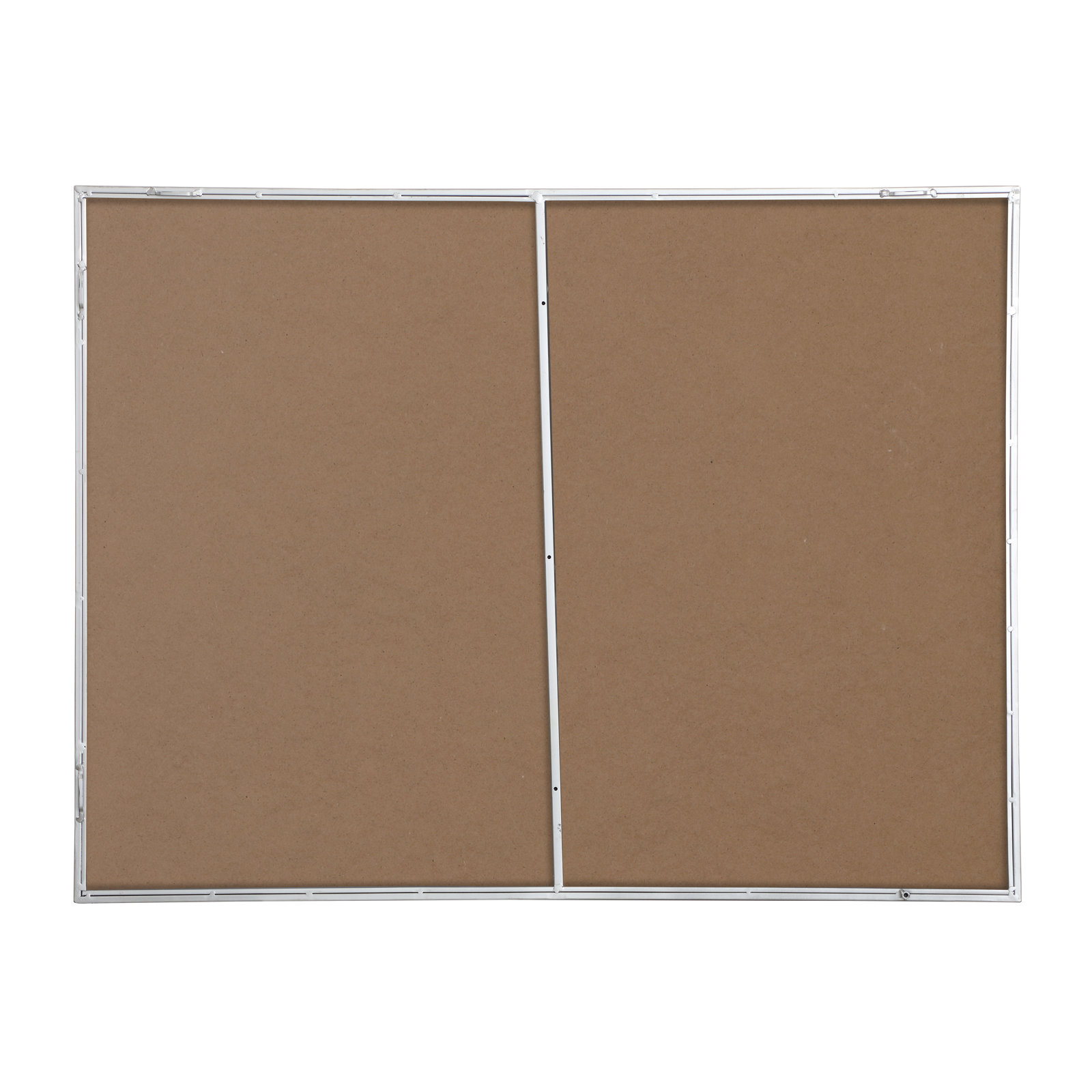 Sabine Metal Rectangle Wall Mirror, 48" x 36", Silver