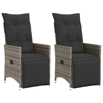 Ensemble de 2 chaises de jardin inclinables