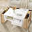 On-trend High Gloss Coffee Table With 2 Drawers, Hidden Compartments, Open Shelf, White, 41.3" X 23.6", Modern Design