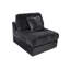 Canapé modulaire en velours côtelé 6 pièces avec coussin