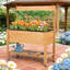 Jardinière surélevée en bois massif