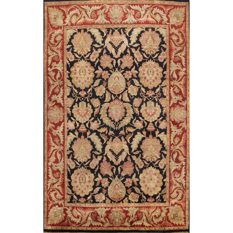 Wool Floral Indoor Rug, 8'1" X 11'2"