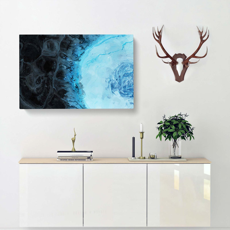 Deep Asleep In Abstract - Wrapped Canvas Painting, 60cm H x 91cm W x 3cm D