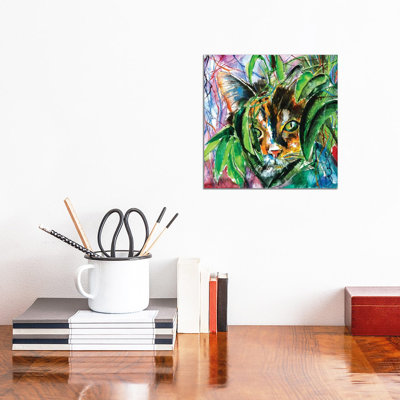 Playing Cat by Anna Brigitta Kovacs - Wrapped Canvas Print