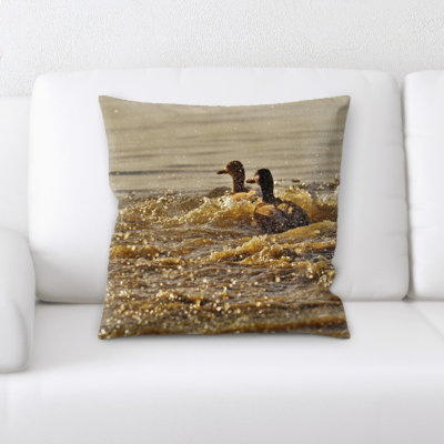 Microsuede Throw Pillow