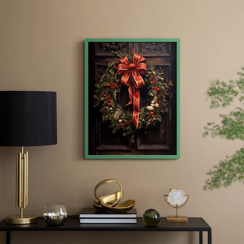 «Christmas Holiday Art DCL XXII», reproduction encadrée - bois massif