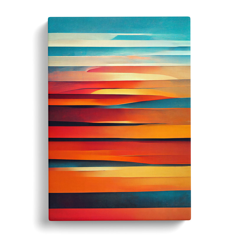 Sunset In Abstract No.2 - Wrapped Canvas, 76cm H x 50cm W x 3cm D
