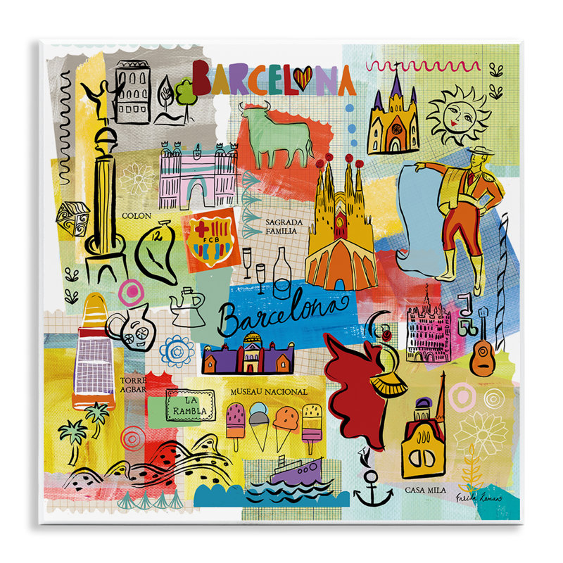 Art mural espagnol de Barcelone, Espagne, par Véronique Charron