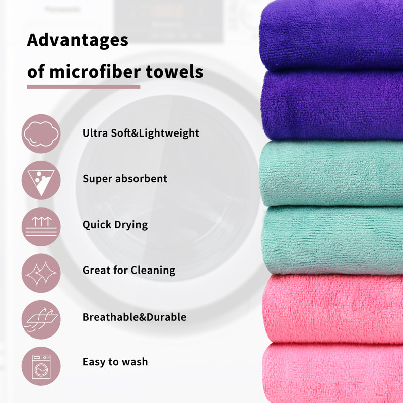 Makendy Bath Towel, Green/Blue/Pink