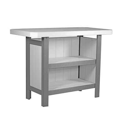 Ascot Rectangular Outdoor Bar Table , 57'' in. W 30'' in. D