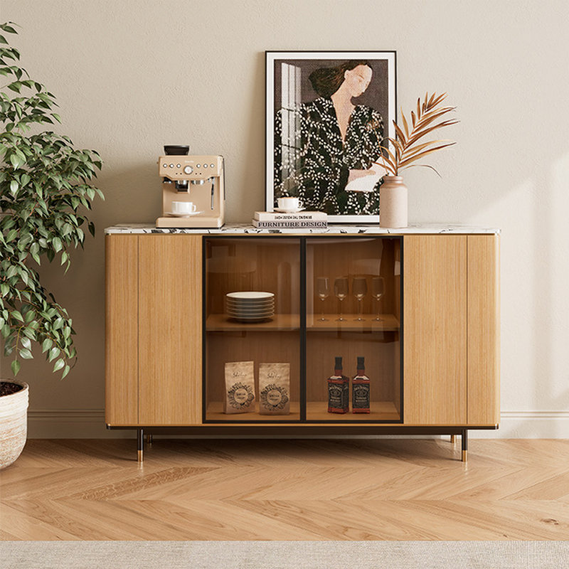 Armoire Mid-Century minimaliste, 37" H x 62.99" W x 15.75" D