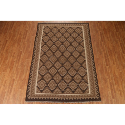 Hand-Woven Wool Kilim Area Rug 7x10