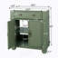 Meuble-lavabo autoportant avec rangement